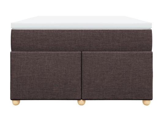 Sommier à Chicyla de lit et matelas marron foncé 120x190cm tissu WHFJ82624