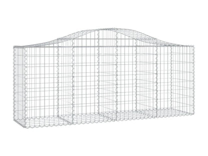 Paniers à gabions arqués 13 pcs 200x50x80-100 Fer galvanisé IQZY74936