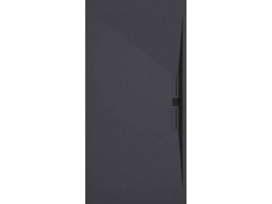 Receveur de douche Anthracite finition Ardoise Chicyla SIDE grille de couleur - 150x70 cm HYMY41314