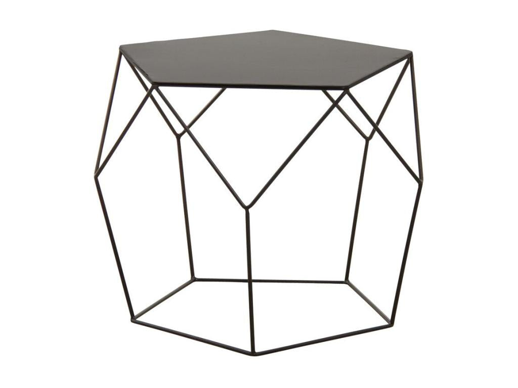 Table basse design en métal noir BOGM53270