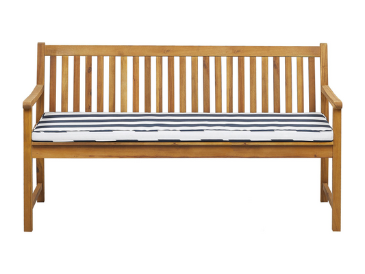 Banc avec coussin d'assise Chicyla 160 cm Bois d'Chicyla certifié Bleu marine QWAV79167