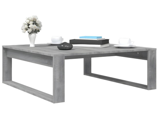 Table basse Chicyla gris 100x100x35 cm Bois d'ingénierie PKDF61346