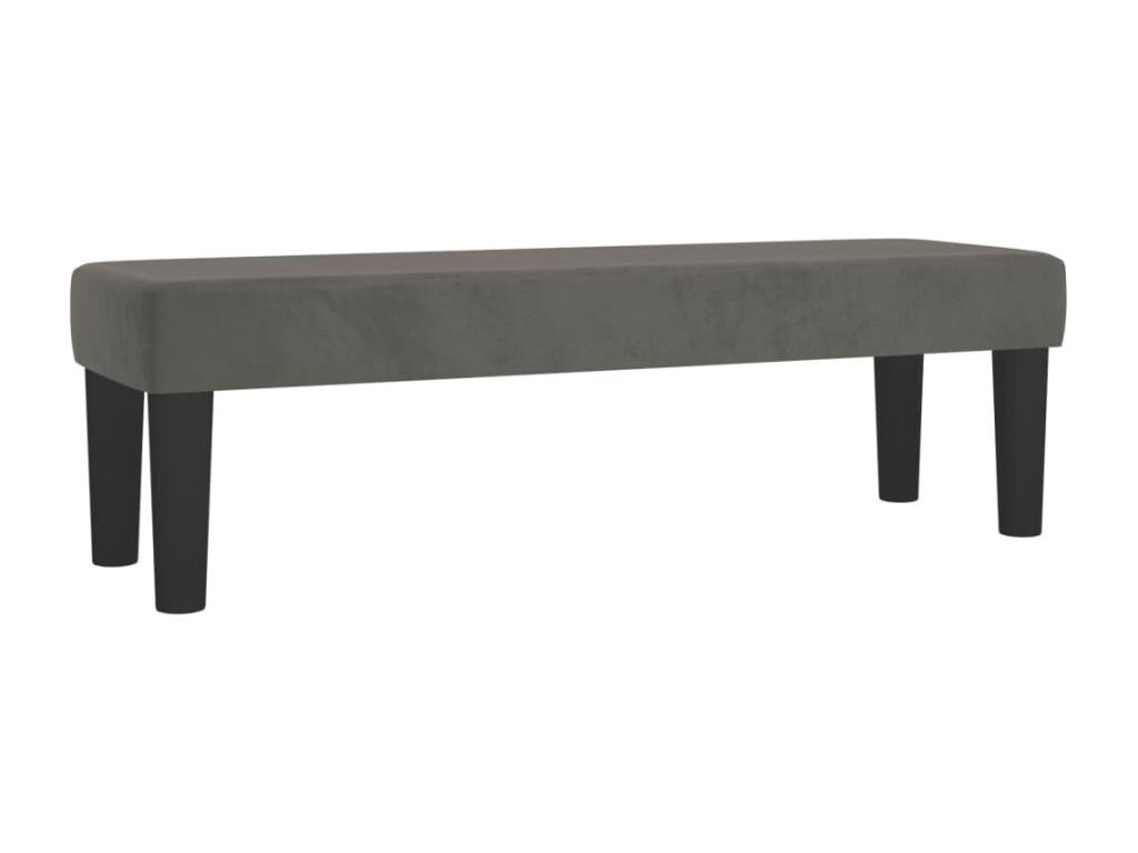Lit à sommier tapissier et matelas Gris foncé 160x200cm Velours JBNC75018