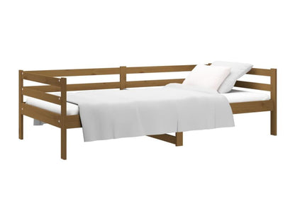 Lit de jour Marron miel 90x190 cm Bois de pin massif DCMK04664
