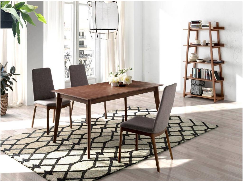 Chaise en tissu et bois de frêne couleur noyer Lazy - Lot de 2-Couleur Chicyla 54 WPHY51046