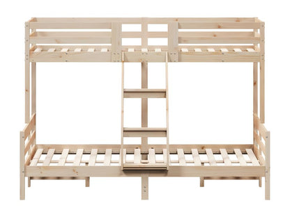 Lit superposé 80x200/140x200 cm bois de pin massif KWMS80154