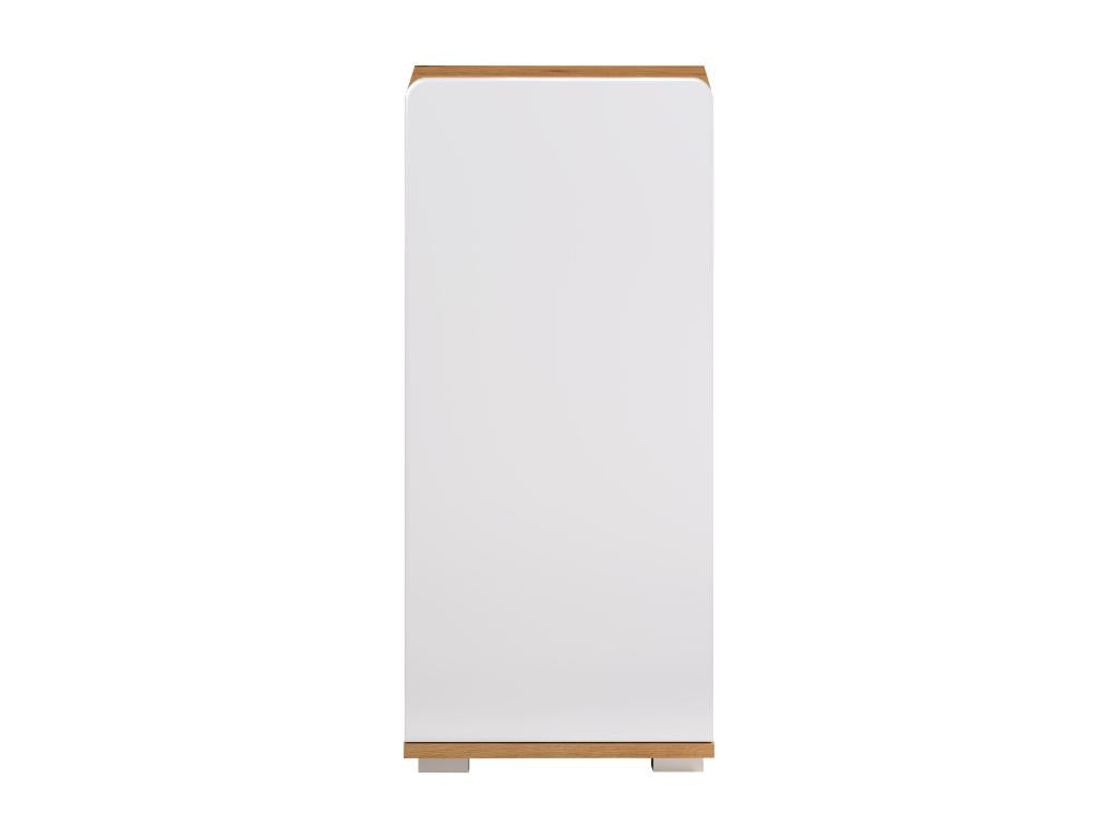 Armoire - Mélaminé chêne - Naturel-Blanc - 37 - 82 - 31 cm VNME07566