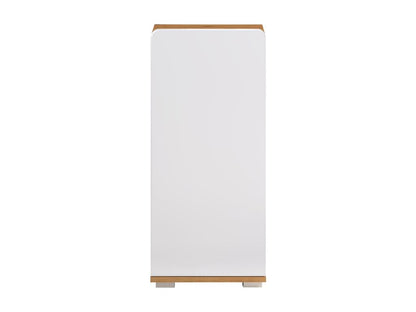 Armoire - Mélaminé chêne - Naturel-Blanc - 37 - 82 - 31 cm VNME07566