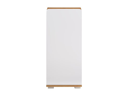 Armoire - Mélaminé chêne - Naturel-Blanc - 37 - 82 - 31 cm VNME07566