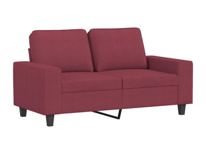 Ensemble de canapés 2 pcs rouge bordeaux tissu XCEM48905