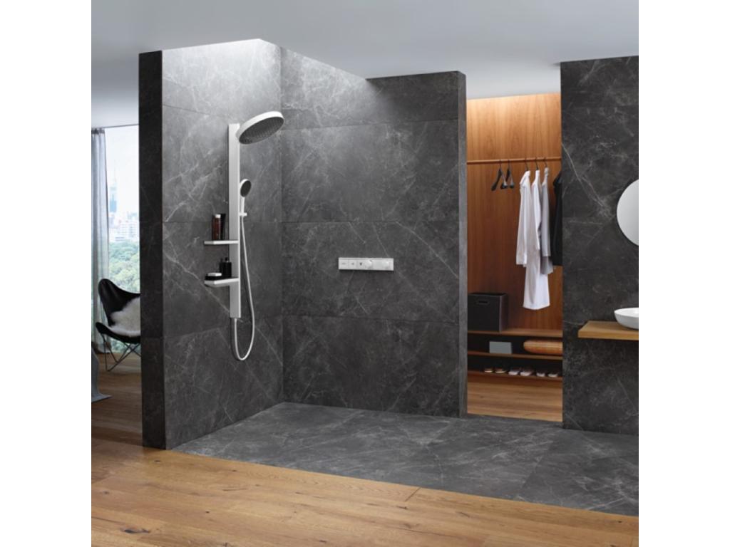 Colonne de douche encastrée Chicyla Rainfinity 360 blanc mat MLNU99496