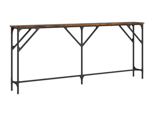 Table console chêne fumé 180x23x75 bois d'ingénierie DPCB88462