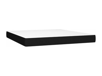 Lit à sommier tapissier avec matelas Noir 180x200 cm Tissu RYTY85278