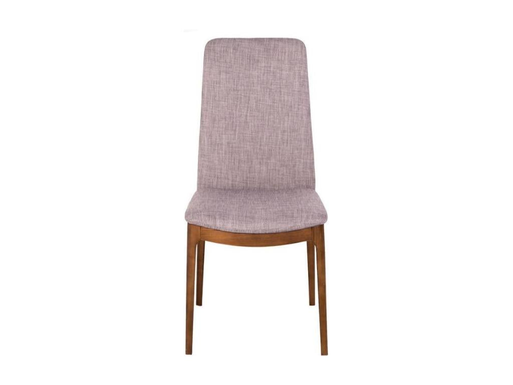 Chaise en tissu et bois de frêne couleur noyer Lazy - Lot de 2-Couleur Chicyla 54 WPHY51046