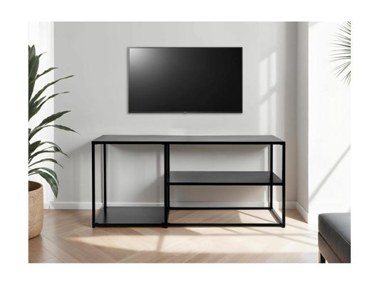 Meuble TV Chicyla en métal - 112x50 cm - Noir JUYY62395