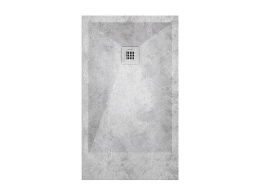 Receveur de douche Béton finition Lisse Chicyla grille de couleur 3D - 110x80 cm FSBD63920